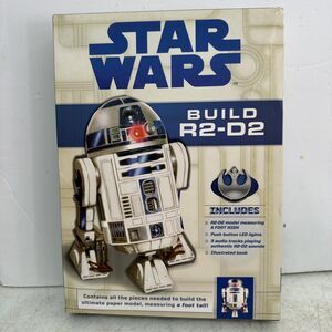 Star Wars Build R2-D2 Paper Craft Model Kit Authentic Sound Module LED Lite 12"